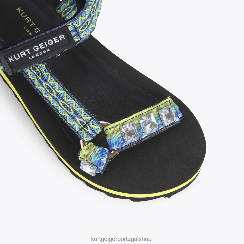 Kurt Geiger crianças Londres júnior mini olivia 8J6X00487 verde | calçados