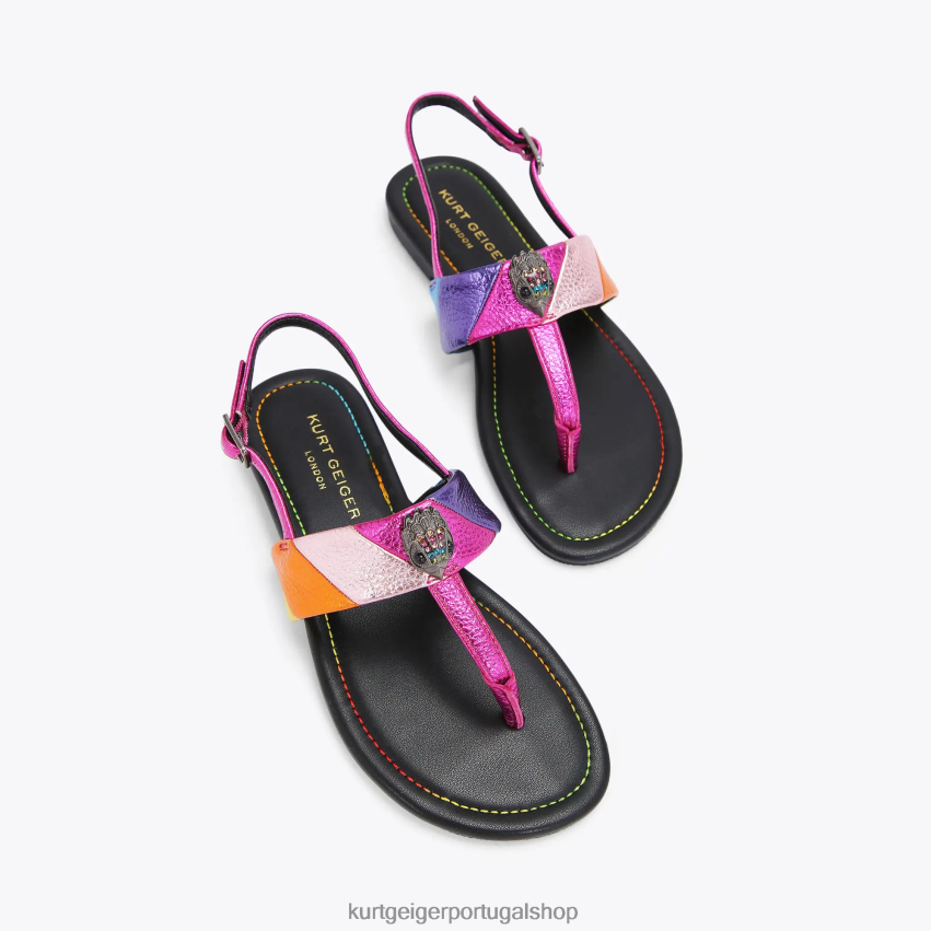 Kurt Geiger crianças sandália londres mini kensington t 8J6X00246 vários/outros | calçados