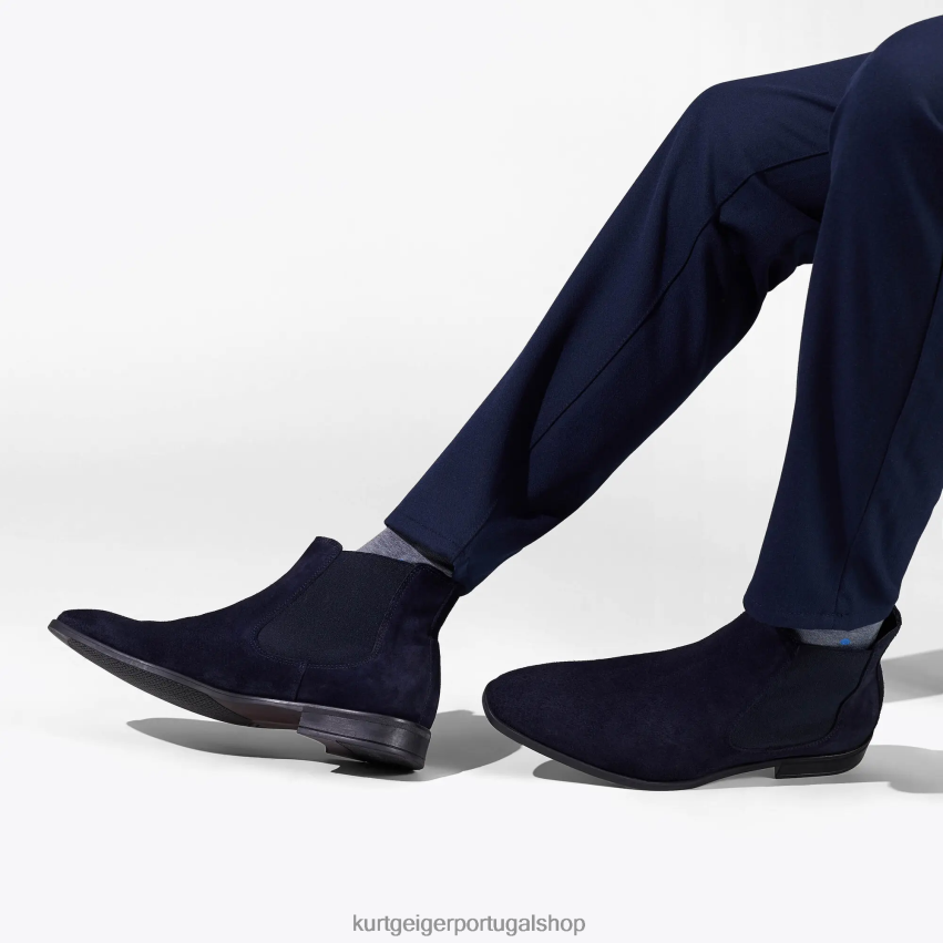 Kurt Geiger homens Londres Frederico 8J6X00649 marinha | calçados