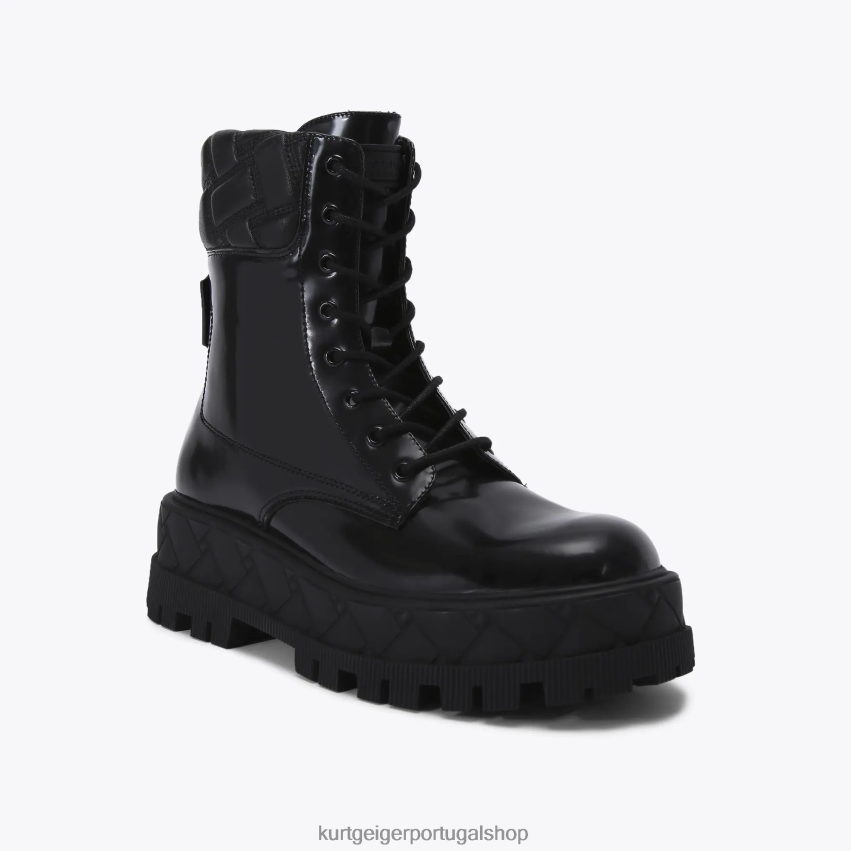 Kurt Geiger homens Londres Londres amarrar 8J6X00650 preto | calçados