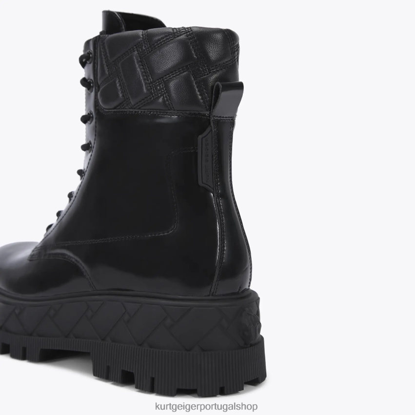 Kurt Geiger homens Londres Londres amarrar 8J6X00650 preto | calçados
