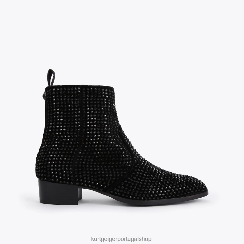 Kurt Geiger homens garanhão gin londrino 8J6X00655 preto | calçados