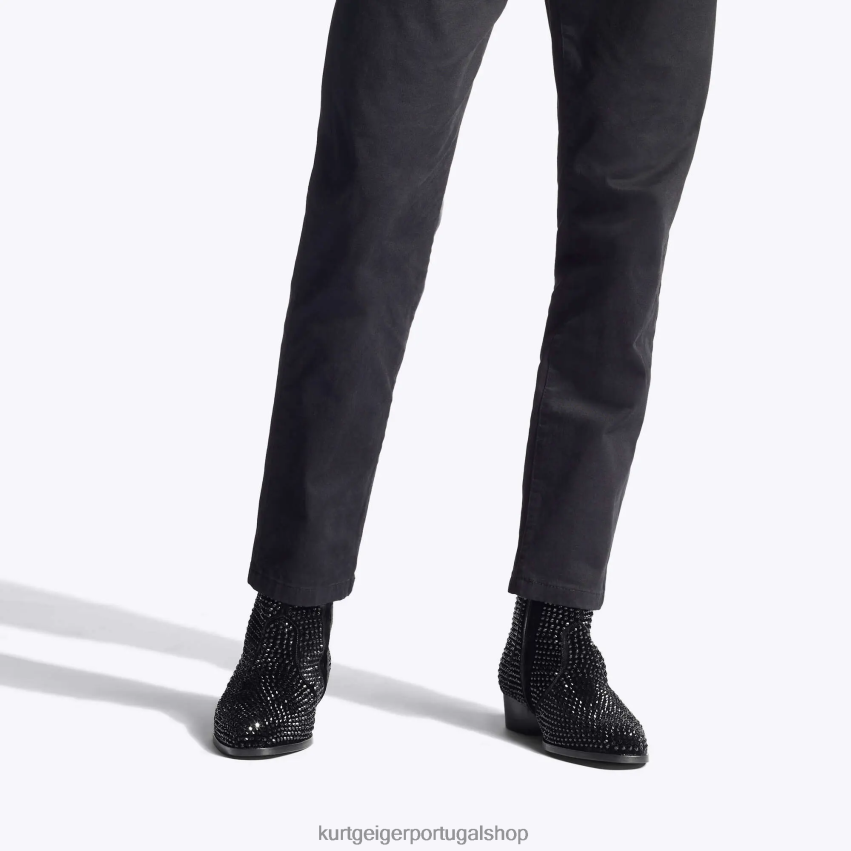Kurt Geiger homens garanhão gin londrino 8J6X00655 preto | calçados