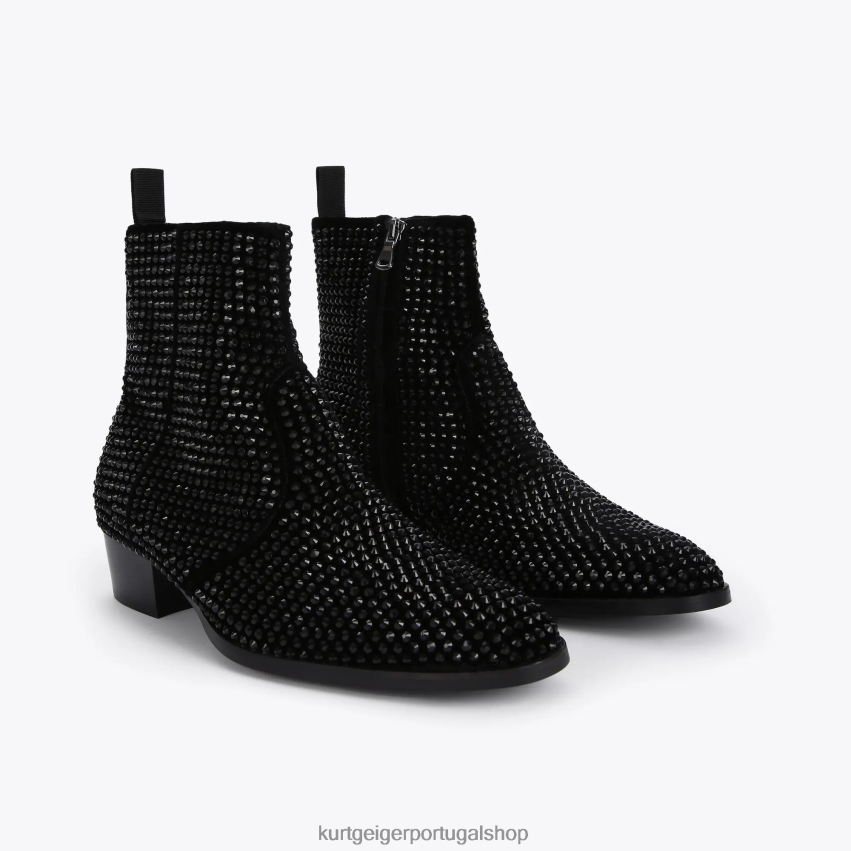 Kurt Geiger homens garanhão gin londrino 8J6X00655 preto | calçados