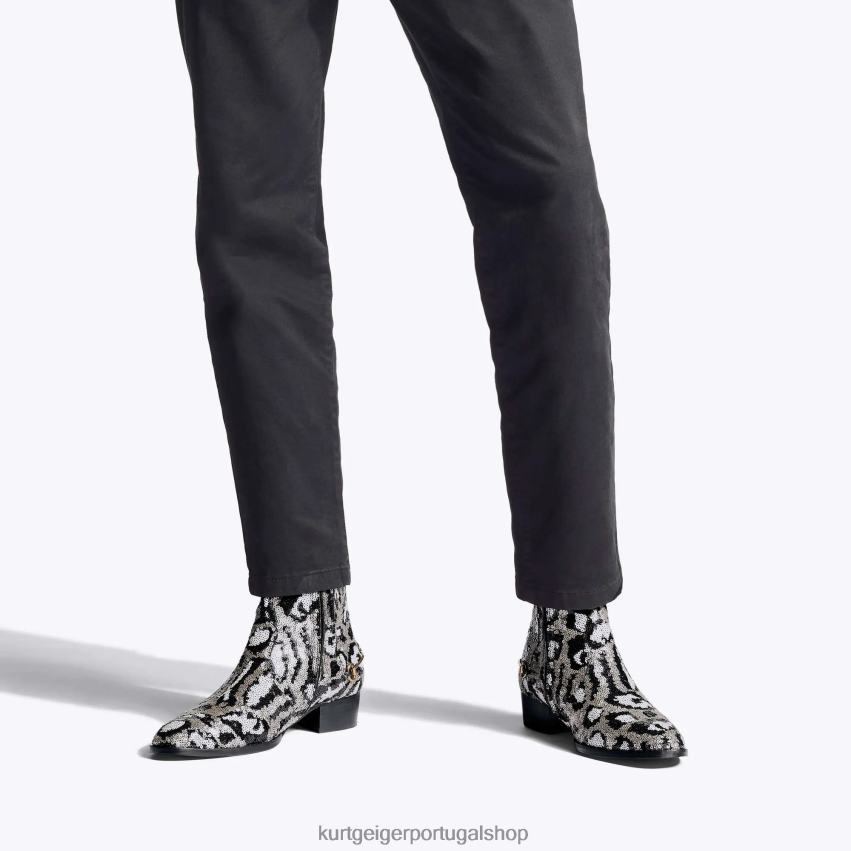 Kurt Geiger homens lantejoulas de gin londres 8J6X00654 combinação bege | calçados