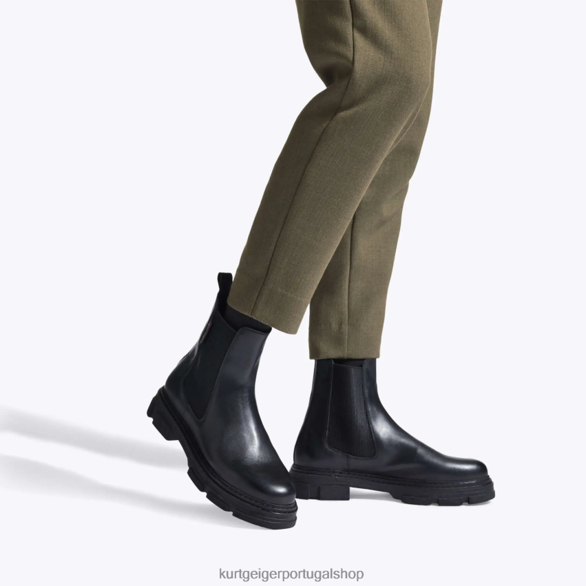 Kurt Geiger homens londres pássaro chelsea 8J6X00656 preto | calçados