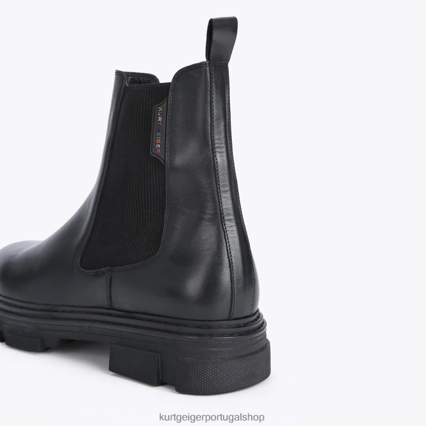 Kurt Geiger homens londres pássaro chelsea 8J6X00656 preto | calçados