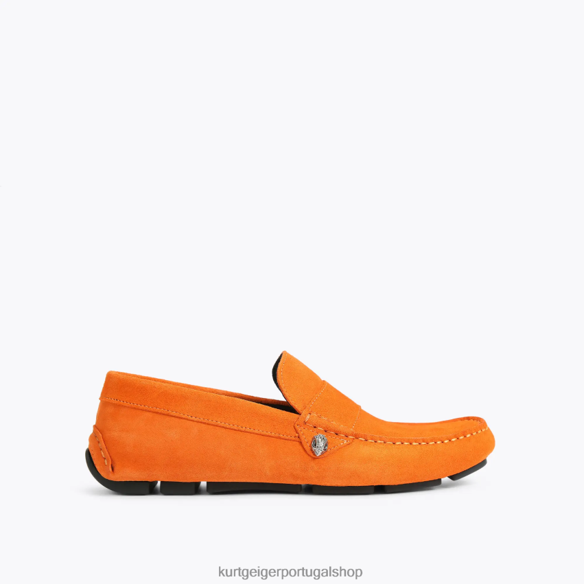 Kurt Geiger homens Londres 8J6X00614 laranja | calçados