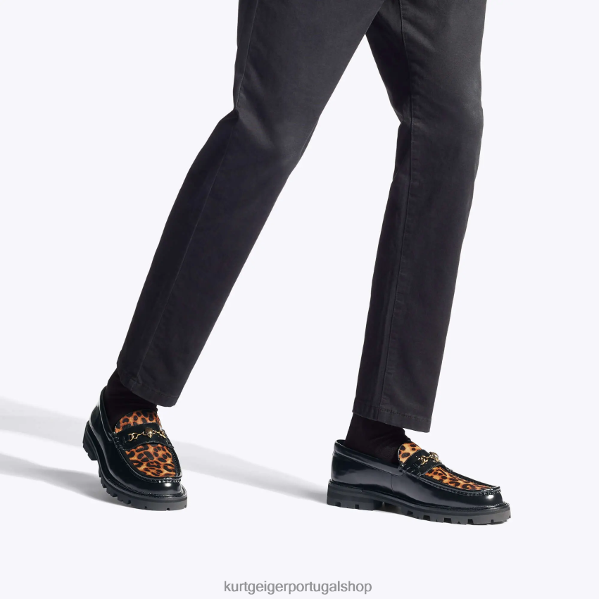 Kurt Geiger homens Londres Harley 8J6X00640 combinação preta | calçados