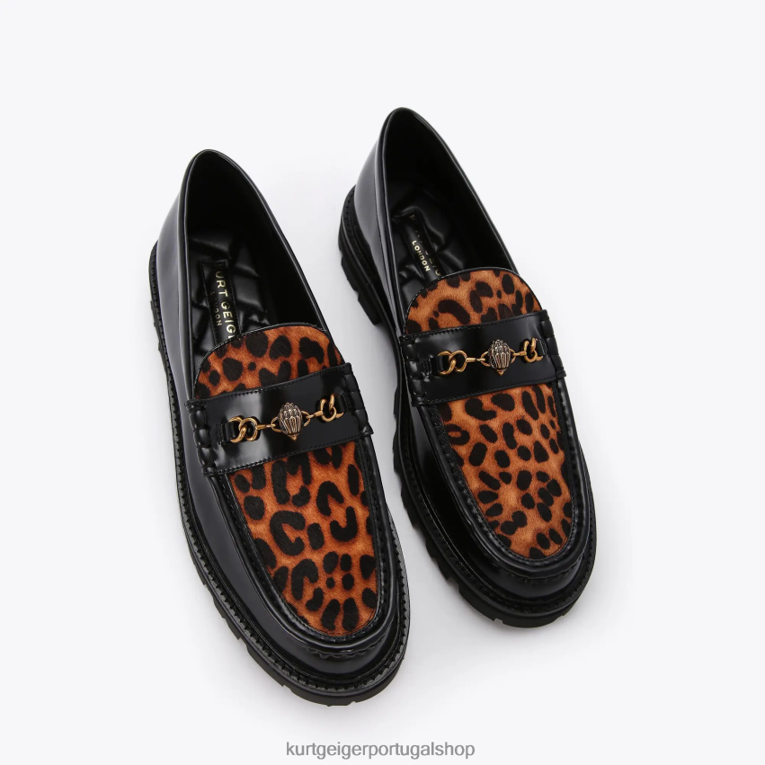 Kurt Geiger homens Londres Harley 8J6X00640 combinação preta | calçados