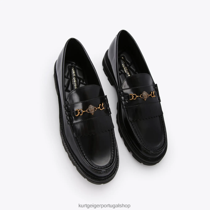Kurt Geiger homens Londres Harley 8J6X00641 preto | calçados