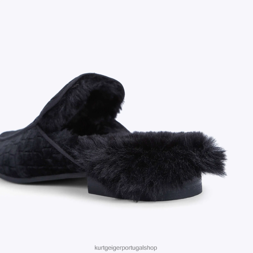 Kurt Geiger homens Londres Hugh Mule 2 8J6X00644 preto | calçados