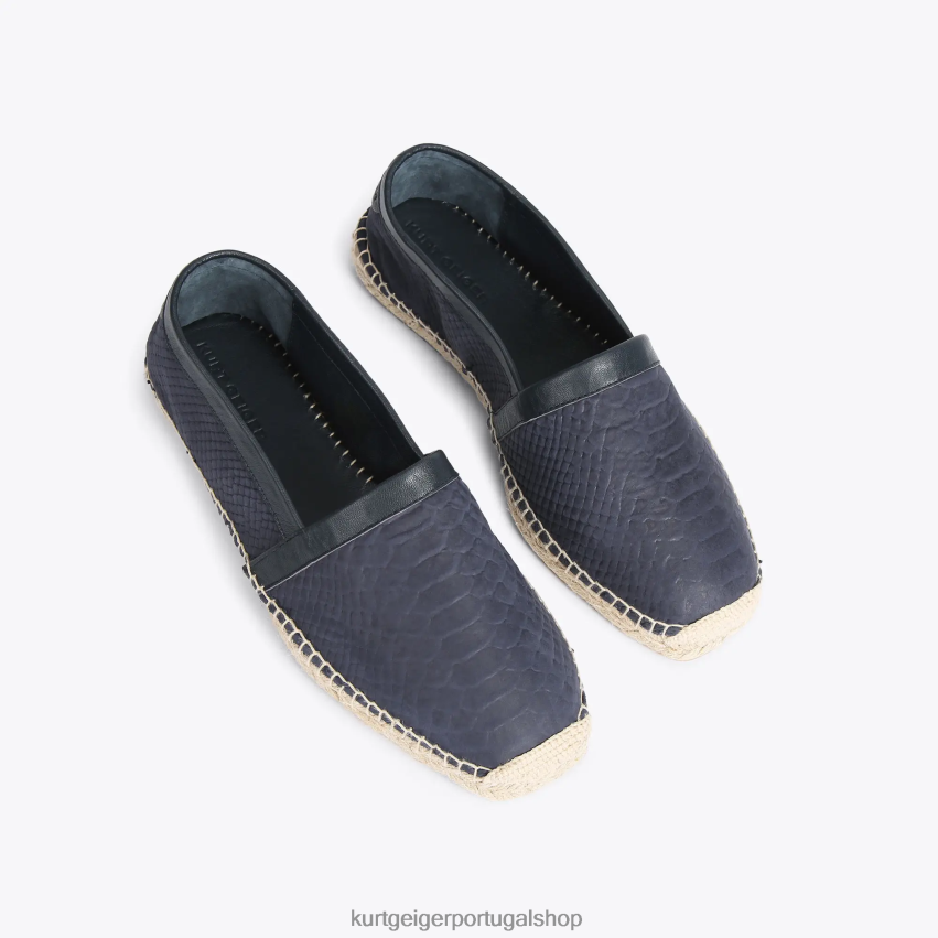 Kurt Geiger homens Londres Isaac 8J6X00490 marinha | calçados