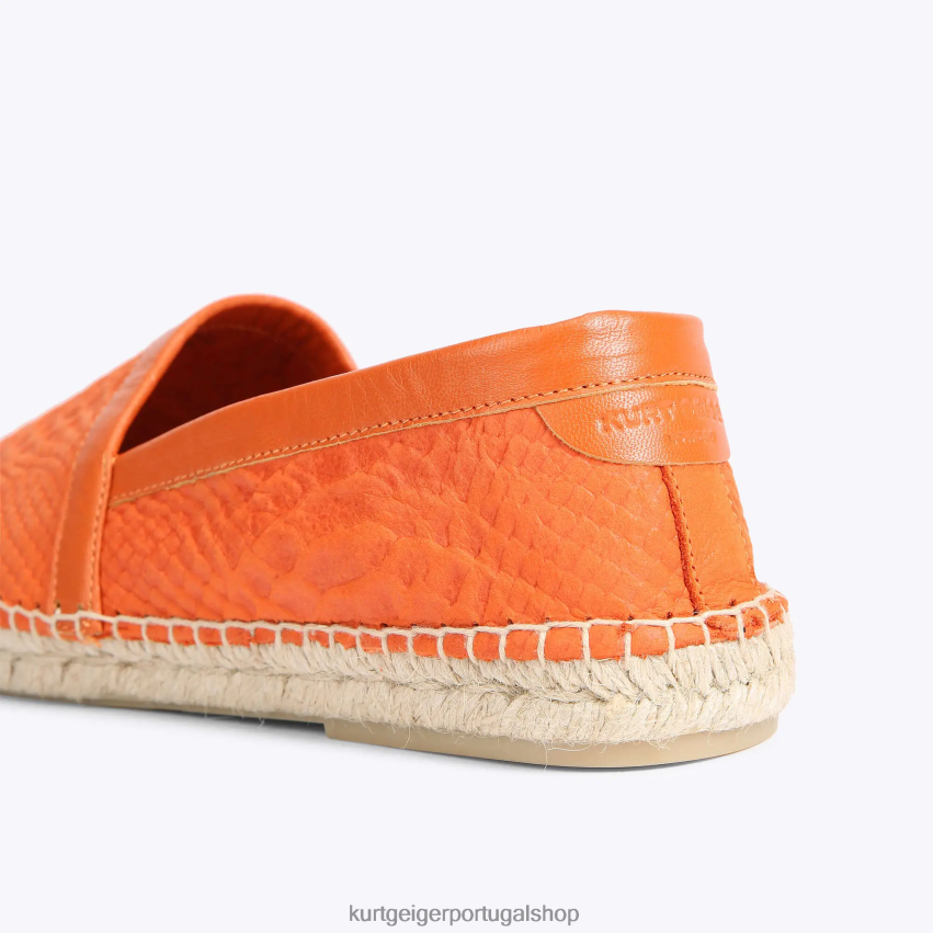 Kurt Geiger homens Londres Isaac 8J6X00494 laranja | calçados