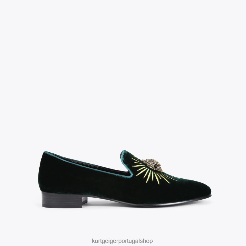Kurt Geiger homens Águia de Londres 8J6X00636 verde | calçados