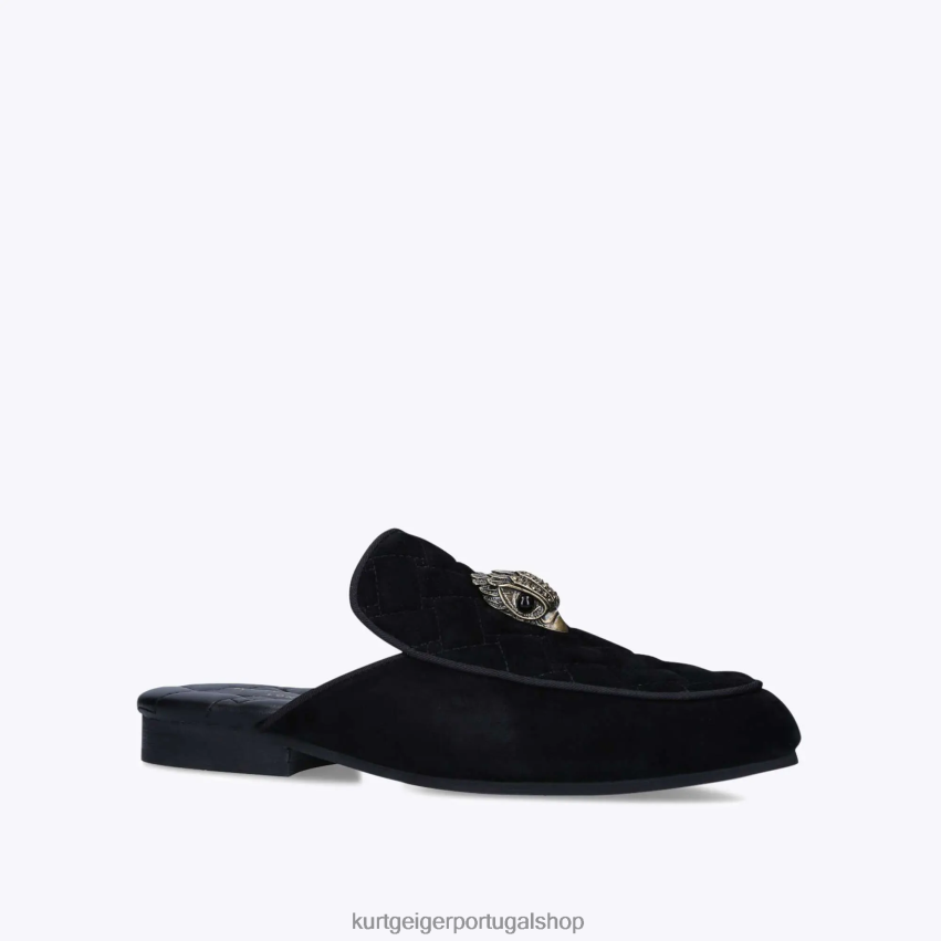 Kurt Geiger homens mula holly eagle de londres 8J6X00658 preto | calçados
