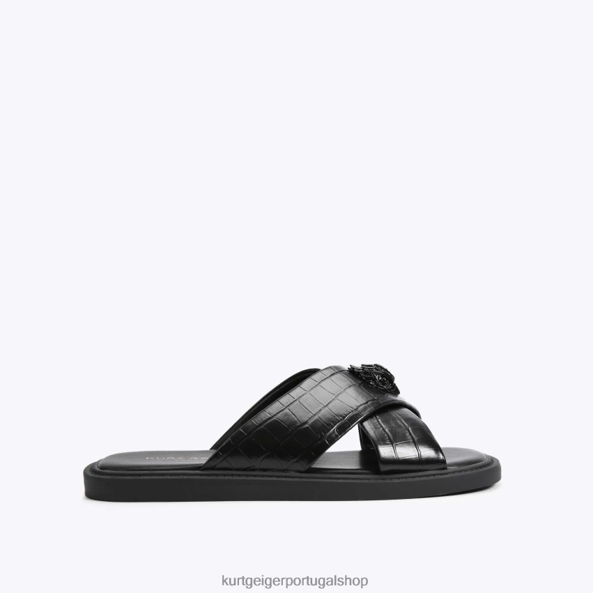 Kurt Geiger homens Londres 8J6X00496 preto | calçados
