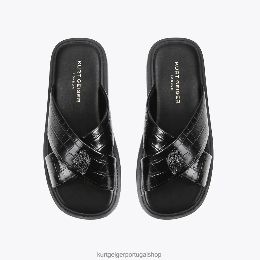 Kurt Geiger homens Londres 8J6X00496 preto | calçados