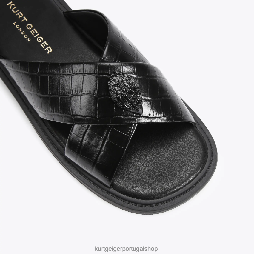 Kurt Geiger homens Londres 8J6X00496 preto | calçados
