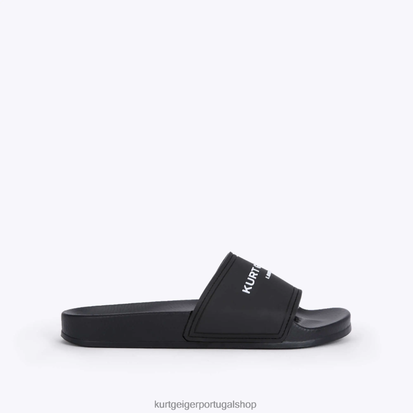 Kurt Geiger homens controle deslizante de piscina kgl de Londres 8J6X00493 preto | calçados