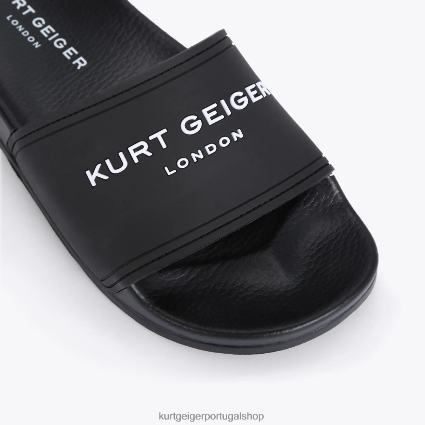 Kurt Geiger homens controle deslizante de piscina kgl de Londres 8J6X00493 preto | calçados