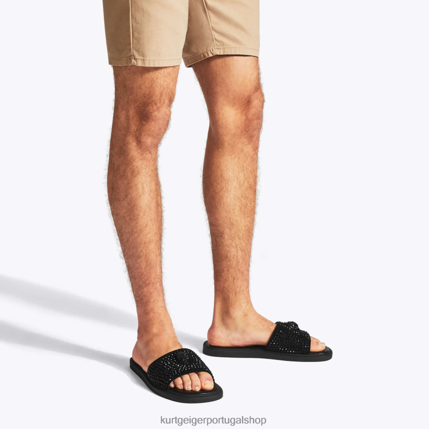 Kurt Geiger homens joia do oscar de Londres 8J6X00613 preto | calçados