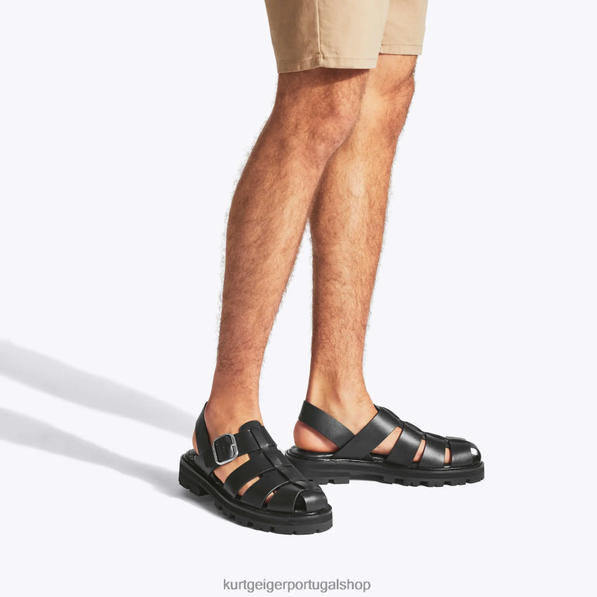 Kurt Geiger homens ollie londres 8J6X00489 preto | calçados