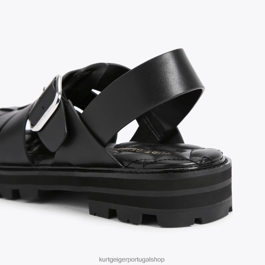 Kurt Geiger homens ollie londres 8J6X00489 preto | calçados