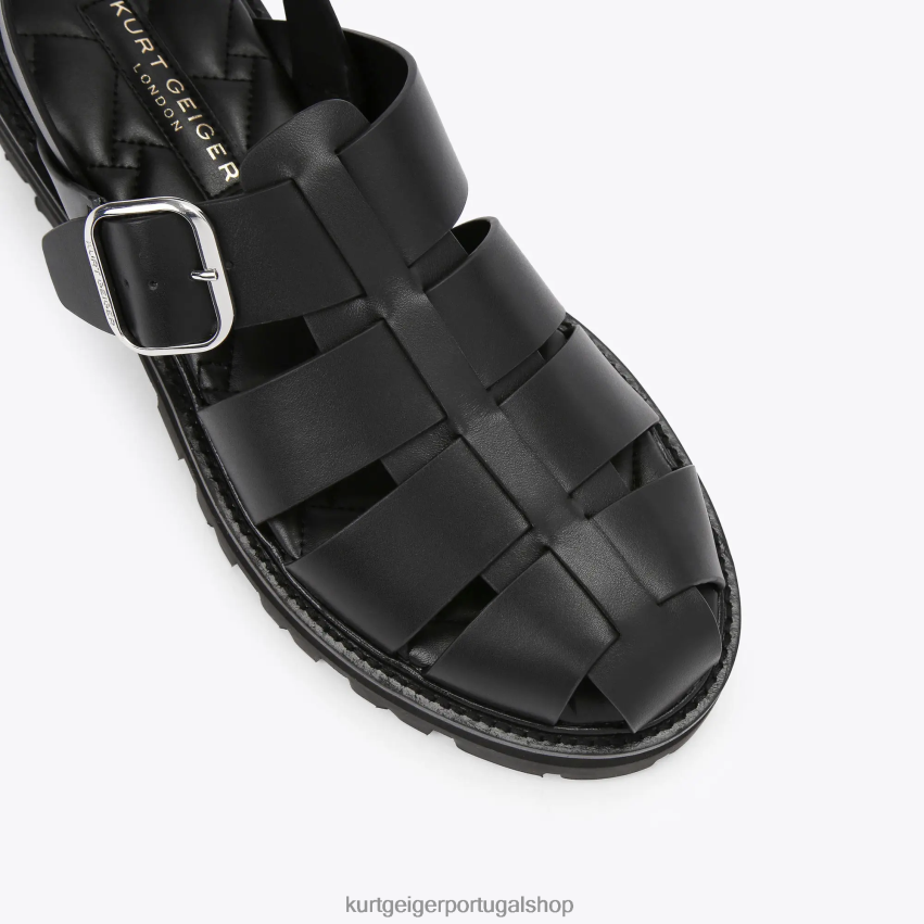 Kurt Geiger homens ollie londres 8J6X00489 preto | calçados