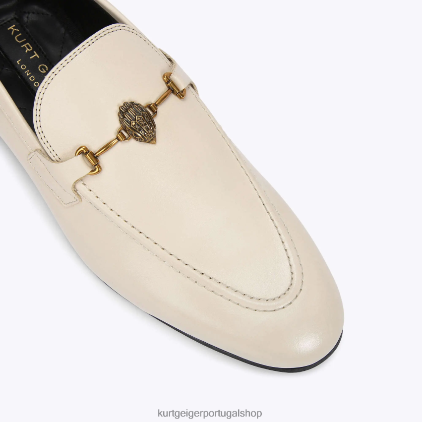 Kurt Geiger homens Londres Ali 8J6X00623 creme | calçados
