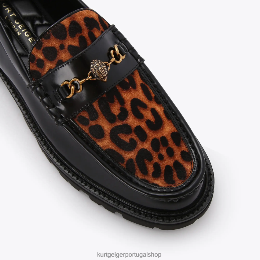 Kurt Geiger homens Londres Harley 8J6X00639 combinação preta | calçados