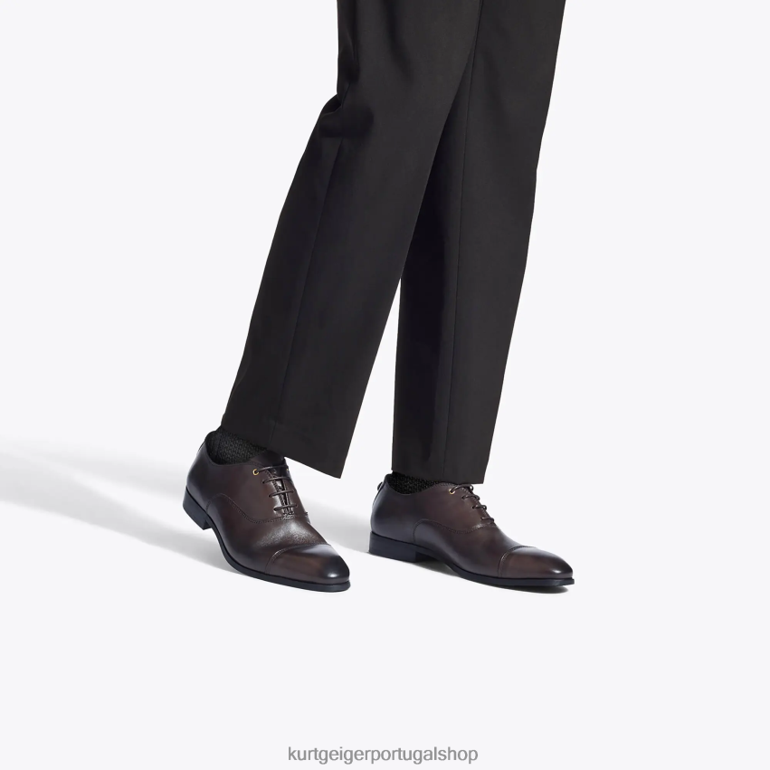 Kurt Geiger homens Londres Harris Oxford 8J6X00647 marrom | calçados