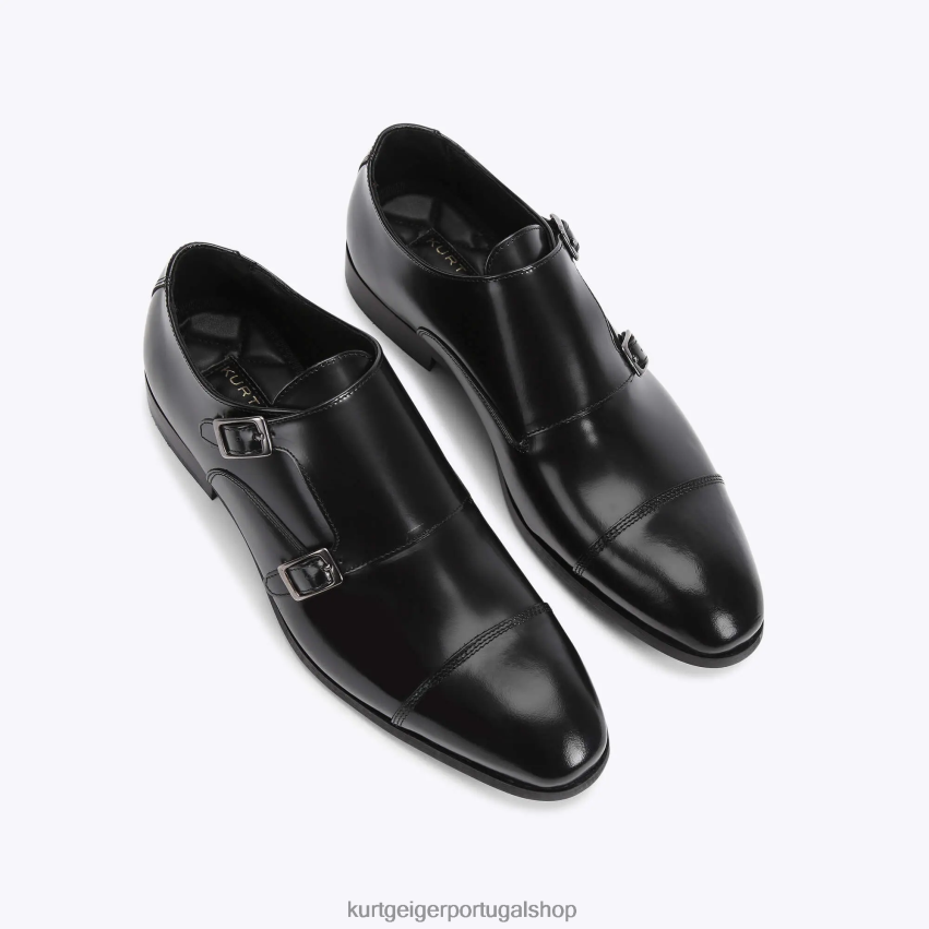 Kurt Geiger homens Londres Harry Monge 8J6X00646 preto | calçados