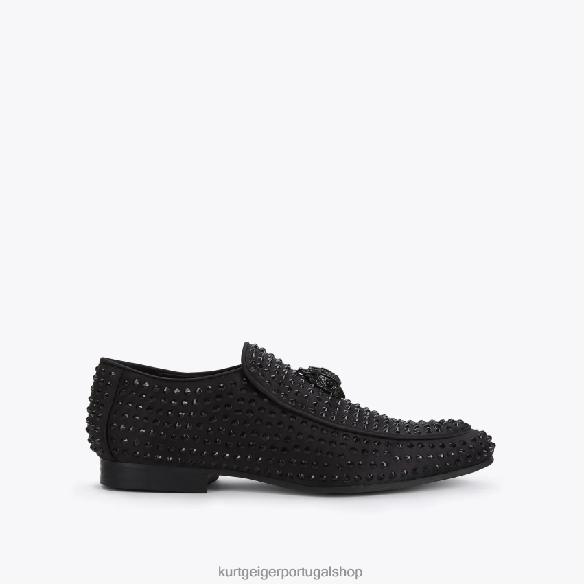 Kurt Geiger homens Londres Hugh Eagle Drench Gem 8J6X00273 preto | calçados