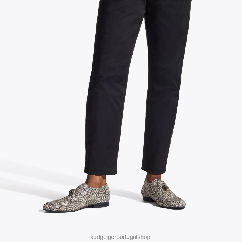 Kurt Geiger homens Londres Hugh Eagle espinha de peixe 8J6X00628 marrom | calçados