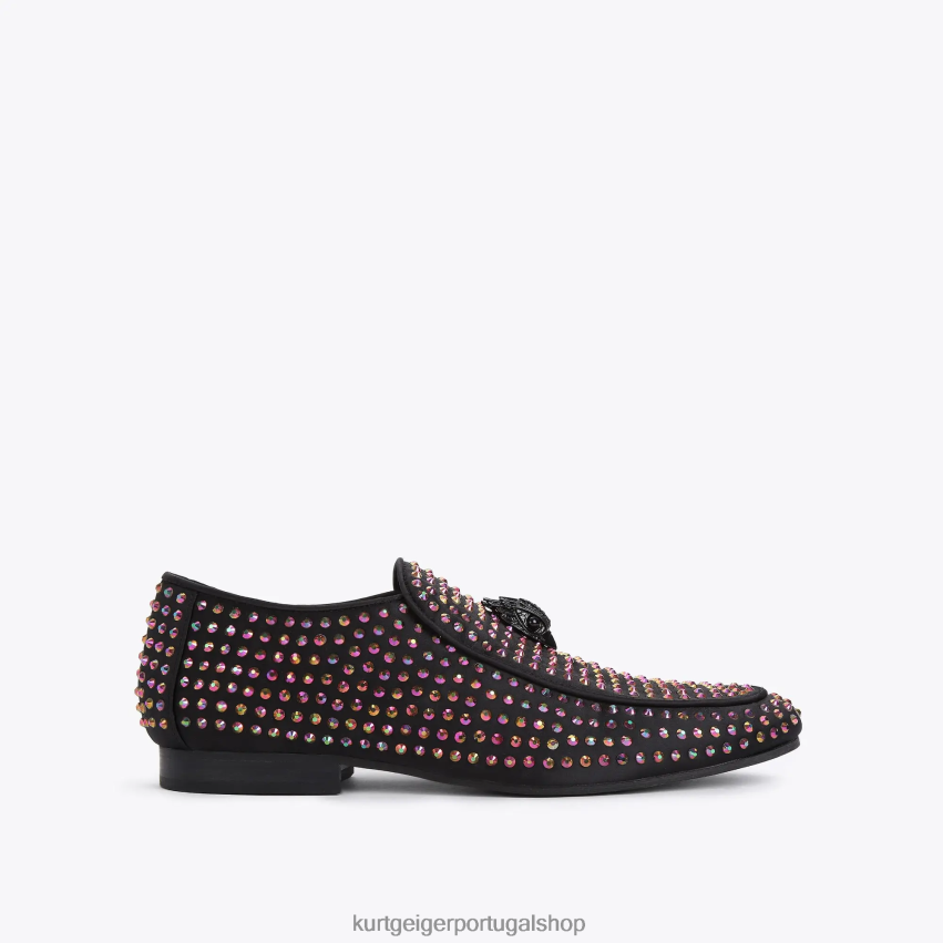 Kurt Geiger homens garanhão hugh eagle de Londres 8J6X00631 combinação preta | calçados