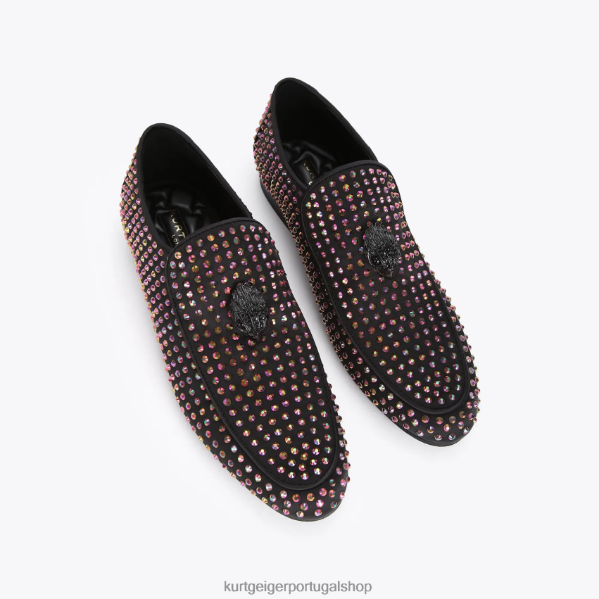 Kurt Geiger homens garanhão hugh eagle de Londres 8J6X00632 combinação preta | calçados