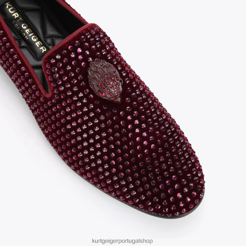 Kurt Geiger homens garanhão ás de Londres 8J6X00637 vinho | calçados