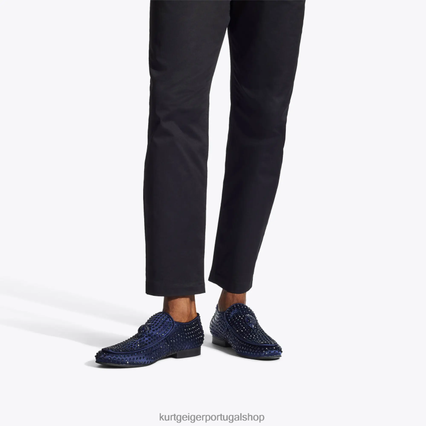 Kurt Geiger homens londres hugh eagle drench garanhão 8J6X00270 marinha | calçados