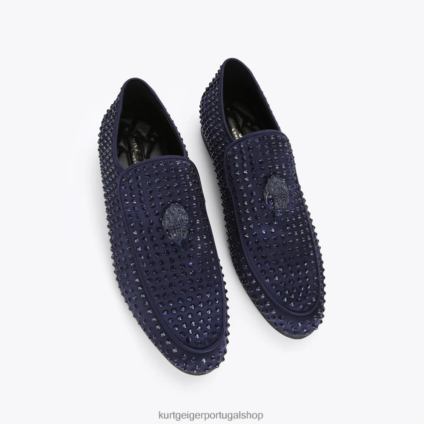 Kurt Geiger homens londres hugh eagle drench garanhão 8J6X00270 marinha | calçados