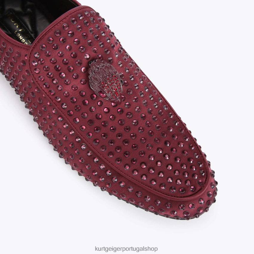 Kurt Geiger homens londres hugh eagle drench garanhão 8J6X00271 vinho | calçados
