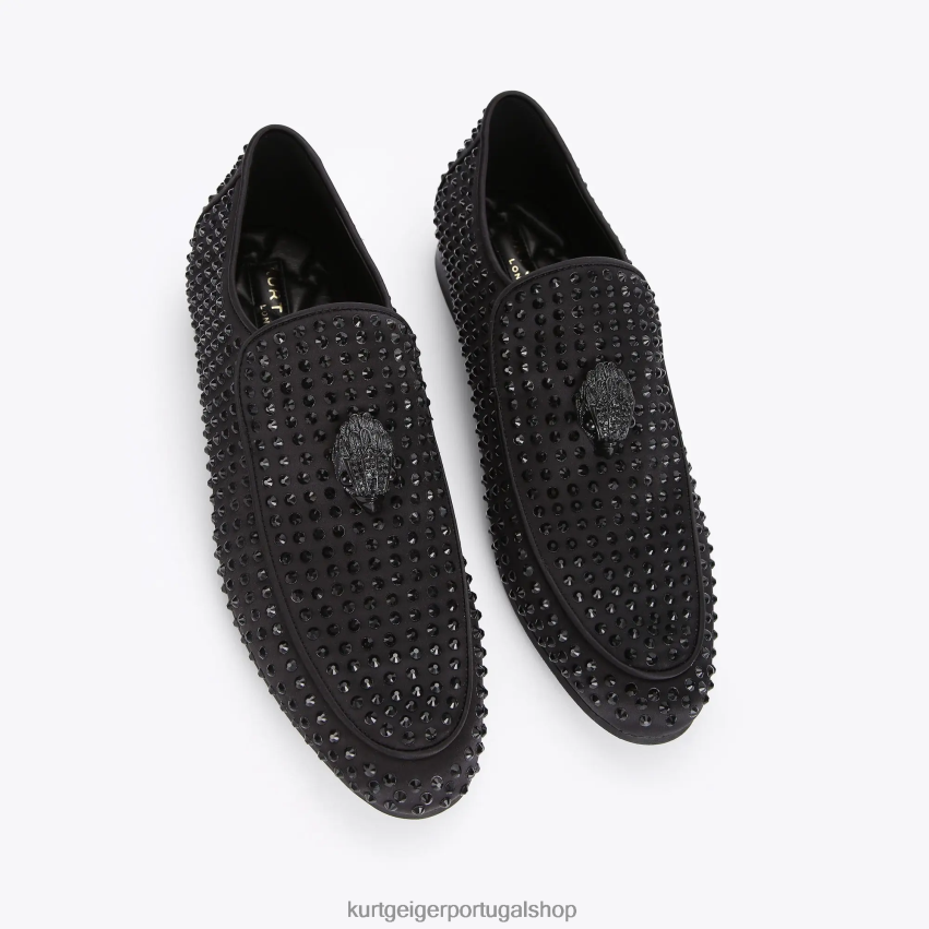 Kurt Geiger homens londres hugh eagle drench garanhão 8J6X00272 preto | calçados