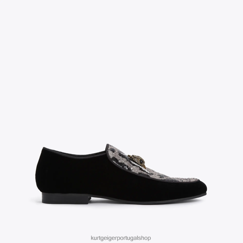 Kurt Geiger homens londres hugh eagle lantejoulas 8J6X00634 preto outro | calçados