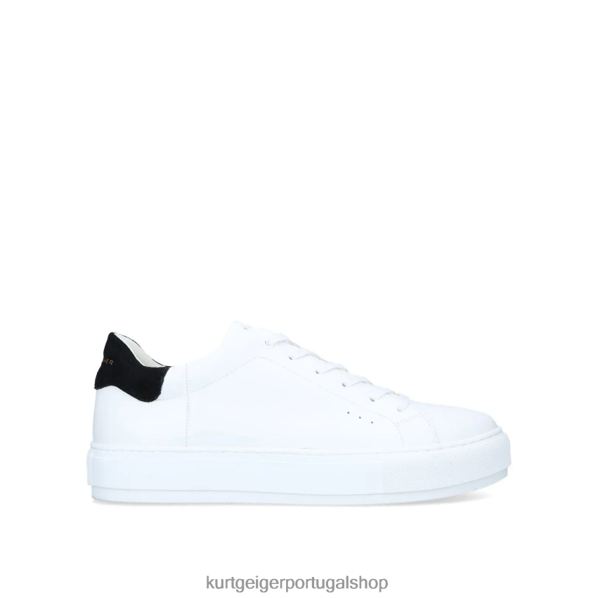 Kurt Geiger homens Londres 8J6X00601 branco | calçados