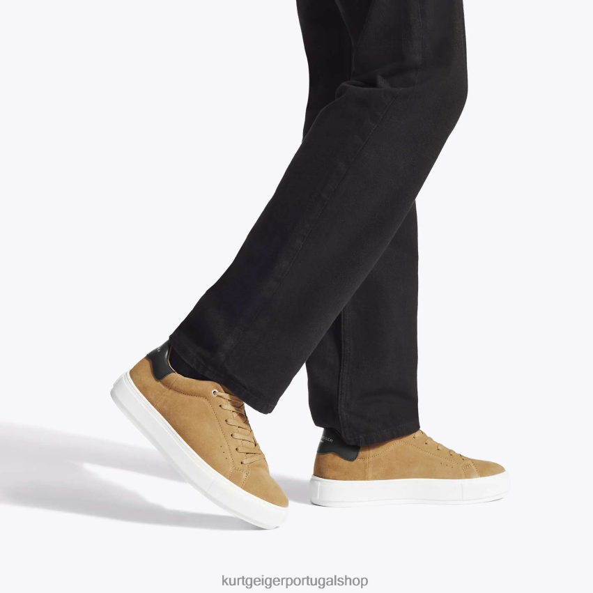 Kurt Geiger homens Londres 8J6X00669 bronzeado | calçados