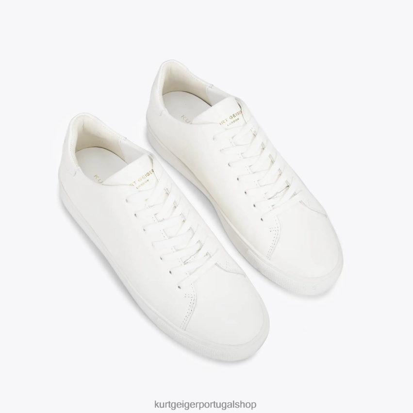 Kurt Geiger homens Londres Lennon 8J6X00597 branco | calçados