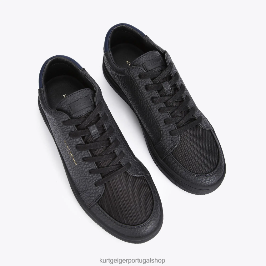 Kurt Geiger homens Londres Valádez 8J6X00602 preto | calçados