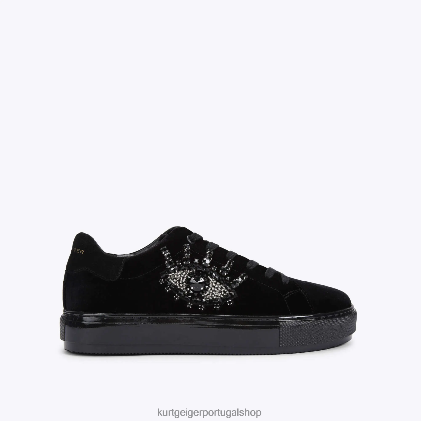 Kurt Geiger homens Olho de Londres Laney 8J6X00606 preto | calçados