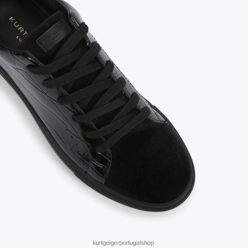 Kurt Geiger homens crocodilo londres laney 8J6X00604 preto | calçados