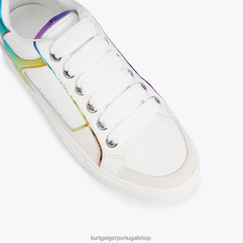 Kurt Geiger homens margem sul de Londres 8J6X00592 pente branco | calçados